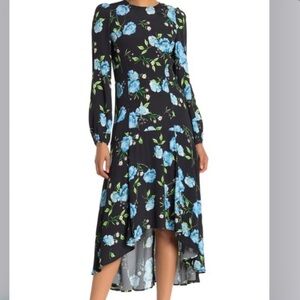 Yumi Kim Floral Midi Dress Long Sleeves
